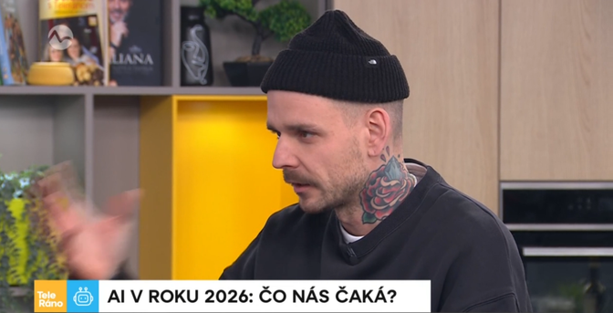 Kamil Aujeský v Teleráne k téme AI v roku 2026