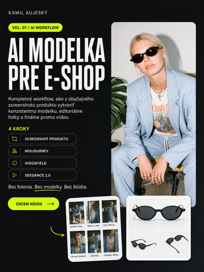 AI Modelka: workflow od screenshotu produktu po promo video