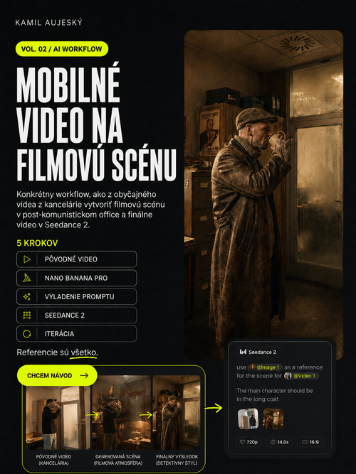 Mobilné video na filmovú scénu.